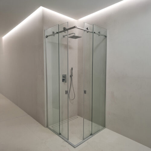 Frameless Corner Sliding